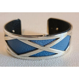 BRIGHTON CHRISTO MERIDIAN ZENITH NARROW CUFF BRACELET SET SILVER CRYSTALS